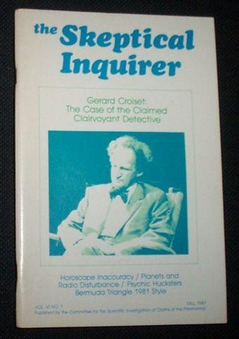 Image for THE SKEPTICAL INQUIRER Vol. VI No.1/Fall 1981