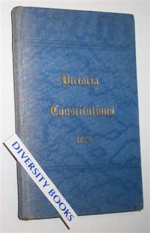 Image for CONSTITUTIONS OF THE UNITED GRAND LODGE OF ANTIENT FREE AND ACCEPTED MASONS OF VICTORIA. 1922