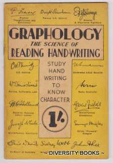 Image for GRAPHOLOGY : The Science of Reading Hand-Writing